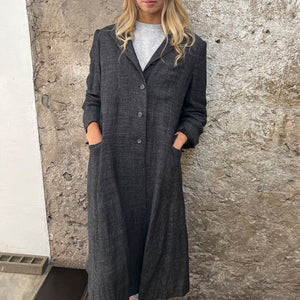 British style linen coat