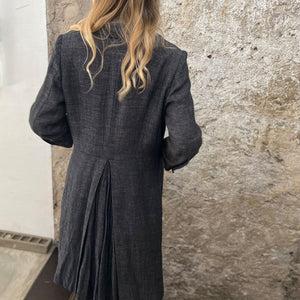 British style linen coat