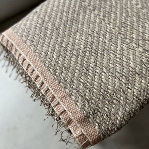 Linen wool throw Trinis 140x175 cm in natural