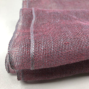 Linen scarf 35x180cm in plum