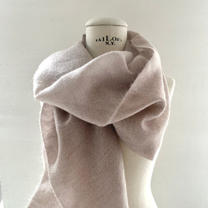 Double cashmere scarf 36x180cm in Powder Rose