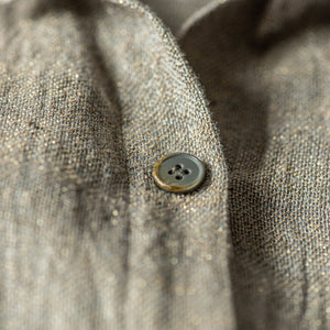 Linen shirt Jūra in grey with gold shine