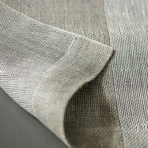 Linen reversible placemat 50x40cm in grey and natural