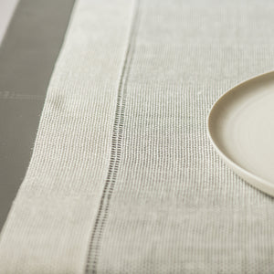 Linen table runner 50x150cm in white