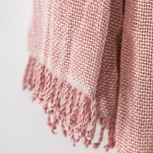 Linen scarf 45x190cm in pink