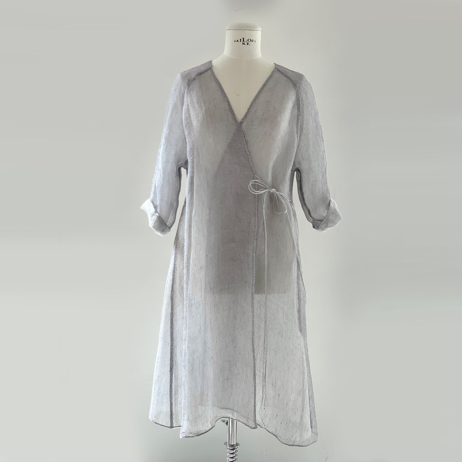 Kimono Dress in light gray