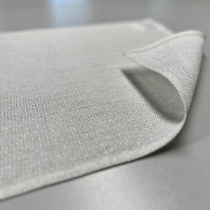 Handwoven Linen placemat with shimmer in white 40x30 cm