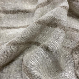 Linen tablecloth Lora with stripes 180x305cm in natural