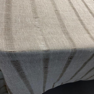 Linen tablecloth Lora with stripes 180x305cm in natural