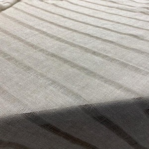 Linen tablecloth Lora with stripes 180x305cm in natural