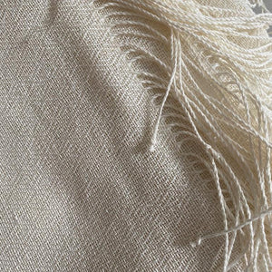 Linen jacquard tablecloth 120x210cm in white