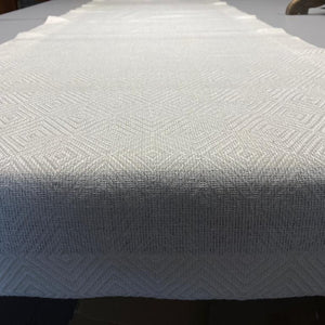 Linen table runner Skuja 50x170cm in white