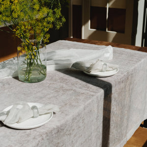 double layer linen tablecloth 180x180cm