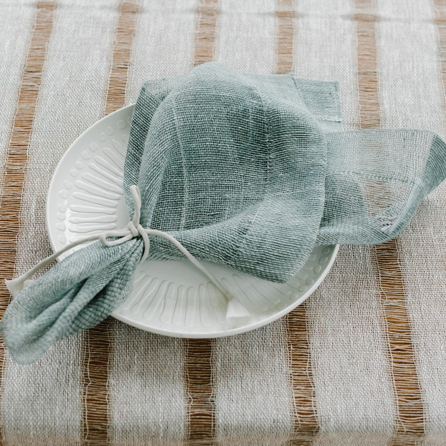 Linen napkin Tinita in mint green 50x50 cm