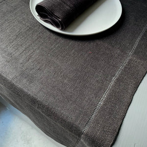 Linen table runner  50x150cm in anthracite color