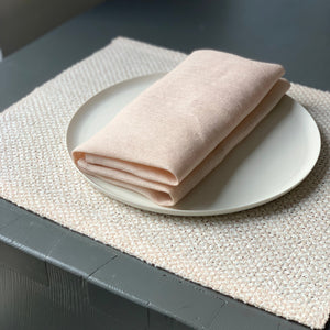 Linen napkin in powder pink 50x50cm